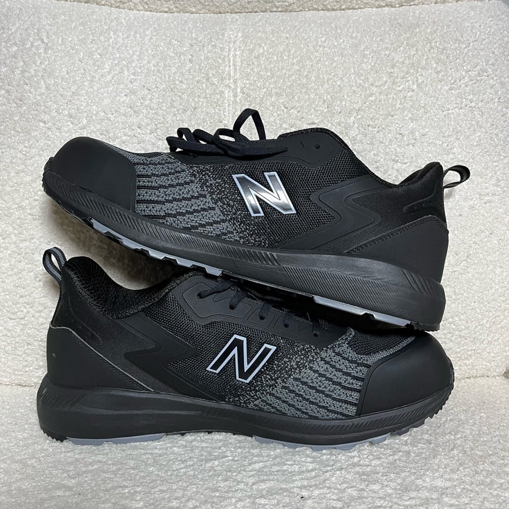 New Balance Workforce Comp Toe Safety Work Shoes Black and Gray Sneakers 13M